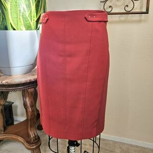 White House Black Market Red Pencil Skirt